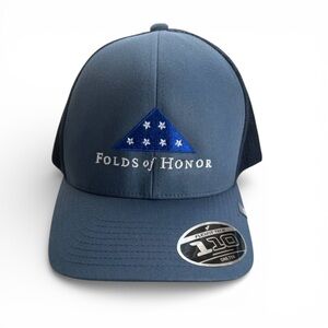 TravisMathew Folds of Honor Men Cruz Trucker Cap Vintage Indigo One Size NWT